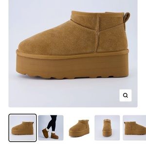 Hippy Cozy Platform Ankle Boot